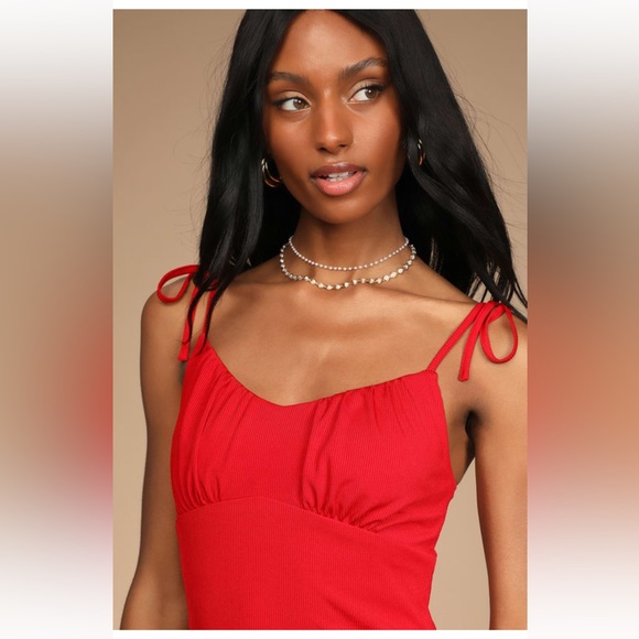 Lulus NWT XS Red Dress - Picture 2 of 4